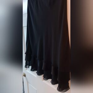 Alex Evenings Black Elastic Waist Skirt